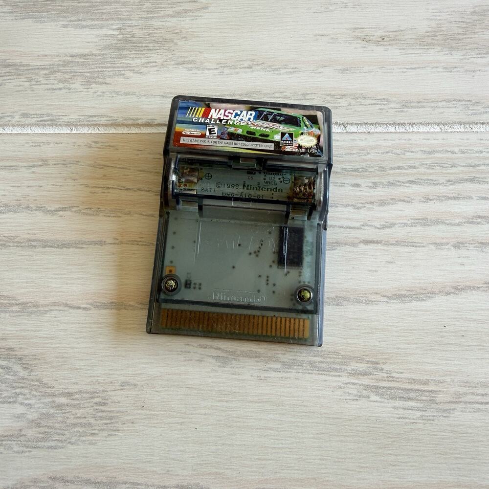 NASCAR Challenge Nintendo Game Boy Color GBC Cartridge Tested